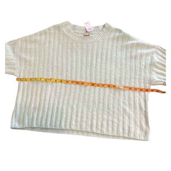 NWT WOMEN'S AMERICAN EAGLE OUTFITTERS MINT GREEN CREW NECK SWEATER SZ LG - Picture 5 of 6